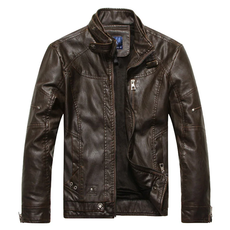 

Men Jacket Motorcycle Biker leather jackets mens jaqueta de couro masculina male Windbreak coats chaqueta cuero hombre