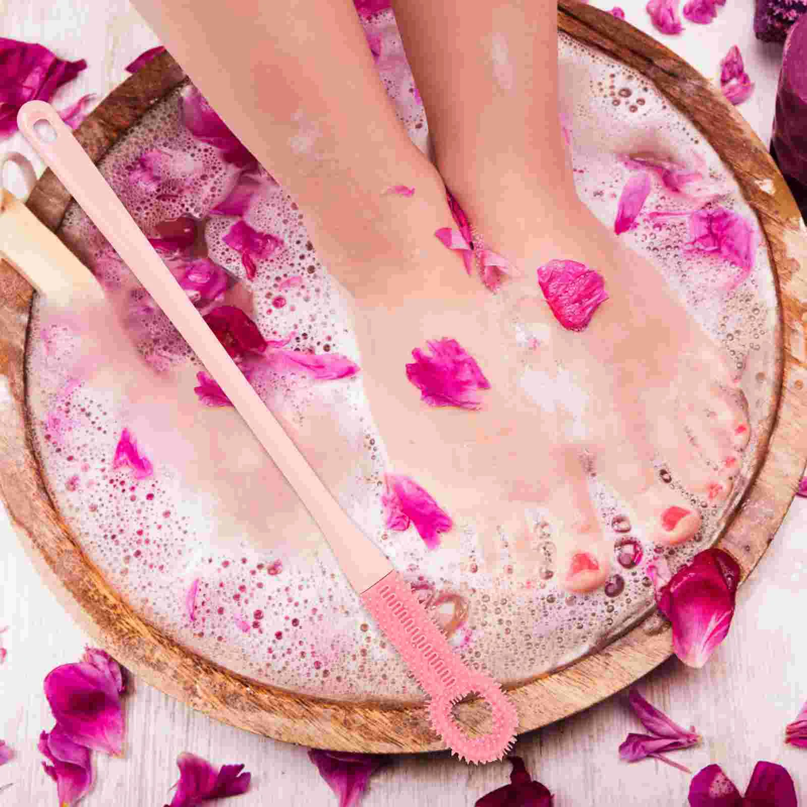 Щетка для стоп средство чистки ногтей очистки пальцев ног с длинной ручкой