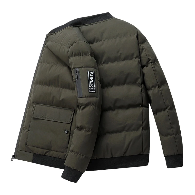 

Jaket Puffer ringan untuk pria, jaket parka Musim Dingin 2023, jaket Luaran hangat berlapis, kardigan pria, pakaian jalanan 5XL
