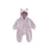 0-2Y Newborn Baby Rompers Spring Autumn Warm Fleece Baby Boys Costume Baby Girls Clothing Animal Overall Baby Outwear Jumpsuits 4