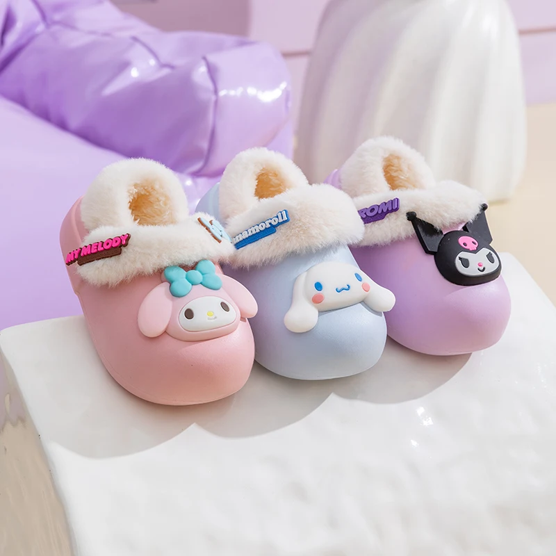 Sanrio Kuromi/детская Обувь Без Шнуровки На Хлопковой Подкладке