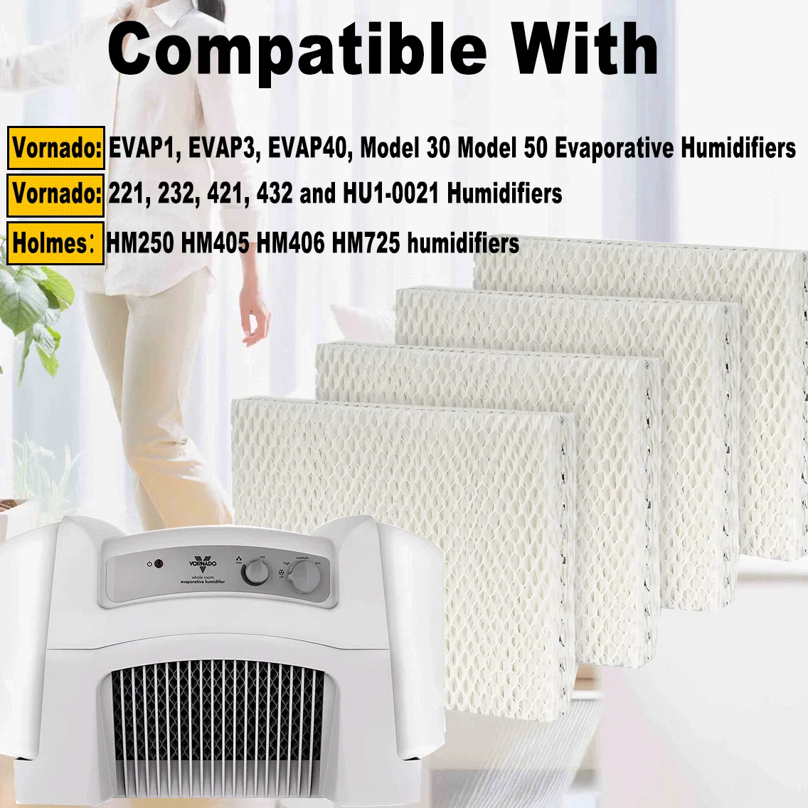 4 шт./упаковка фитиль для увлажнителя воздуха