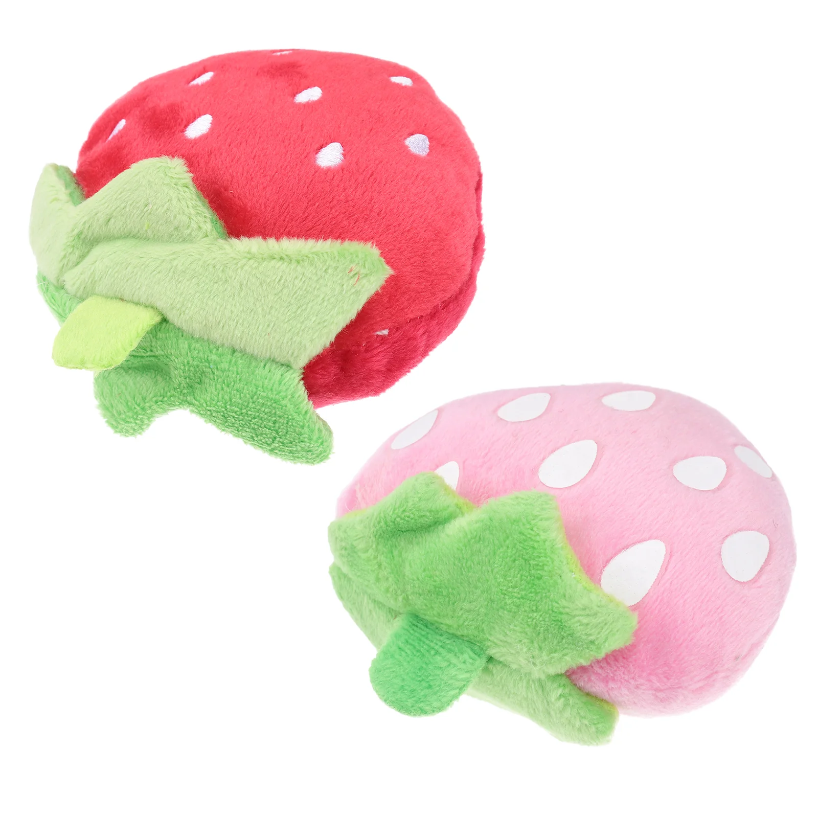 

2pcs Pet Pet Sound Cat Dog Strawberry Stuffed Plush Plush Stuffed Plush