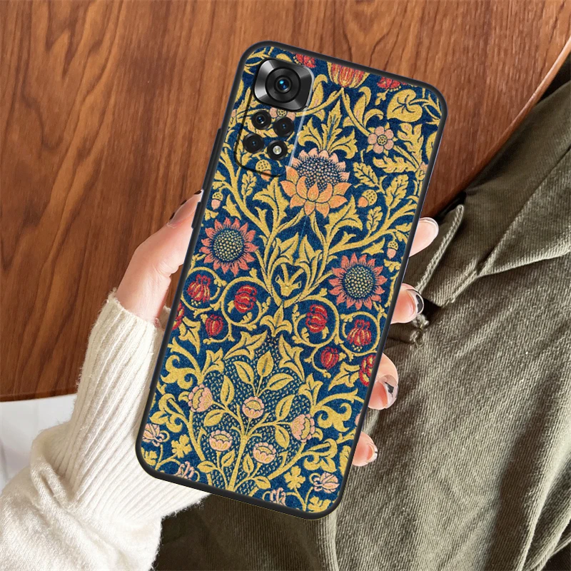 Чехол William Morris Lodden для Xiaomi Redmi 13C 14C 10C 12C Note 14 Pro 13 12 11 9 10 9S 10S 11S 12S Cover