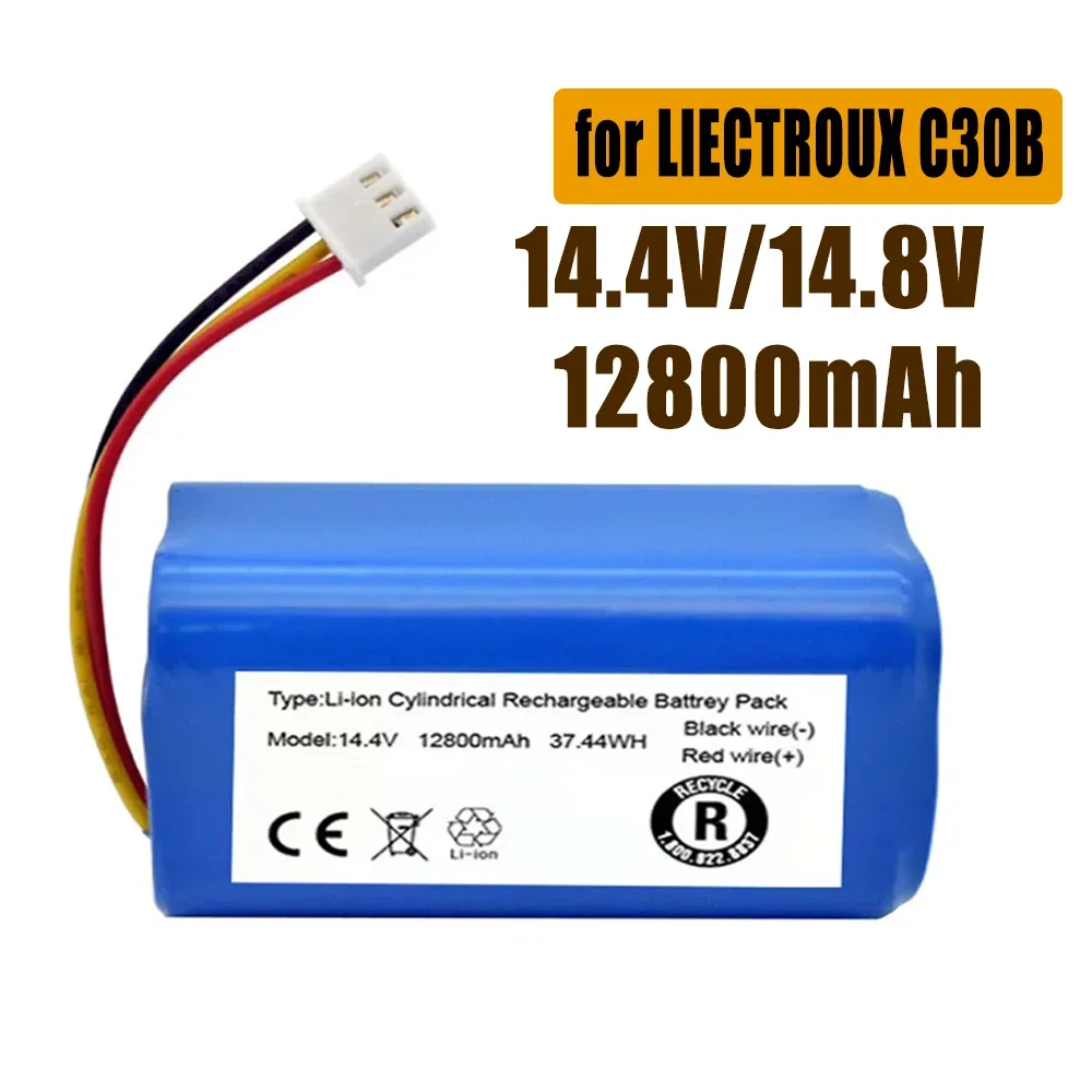 Литий-ионный аккумулятор 14 4 В/14 8 В 3 5 Ач 18650 для робота-пылесоса LIECTROUX C30B XR500 E30 PROSCENIC