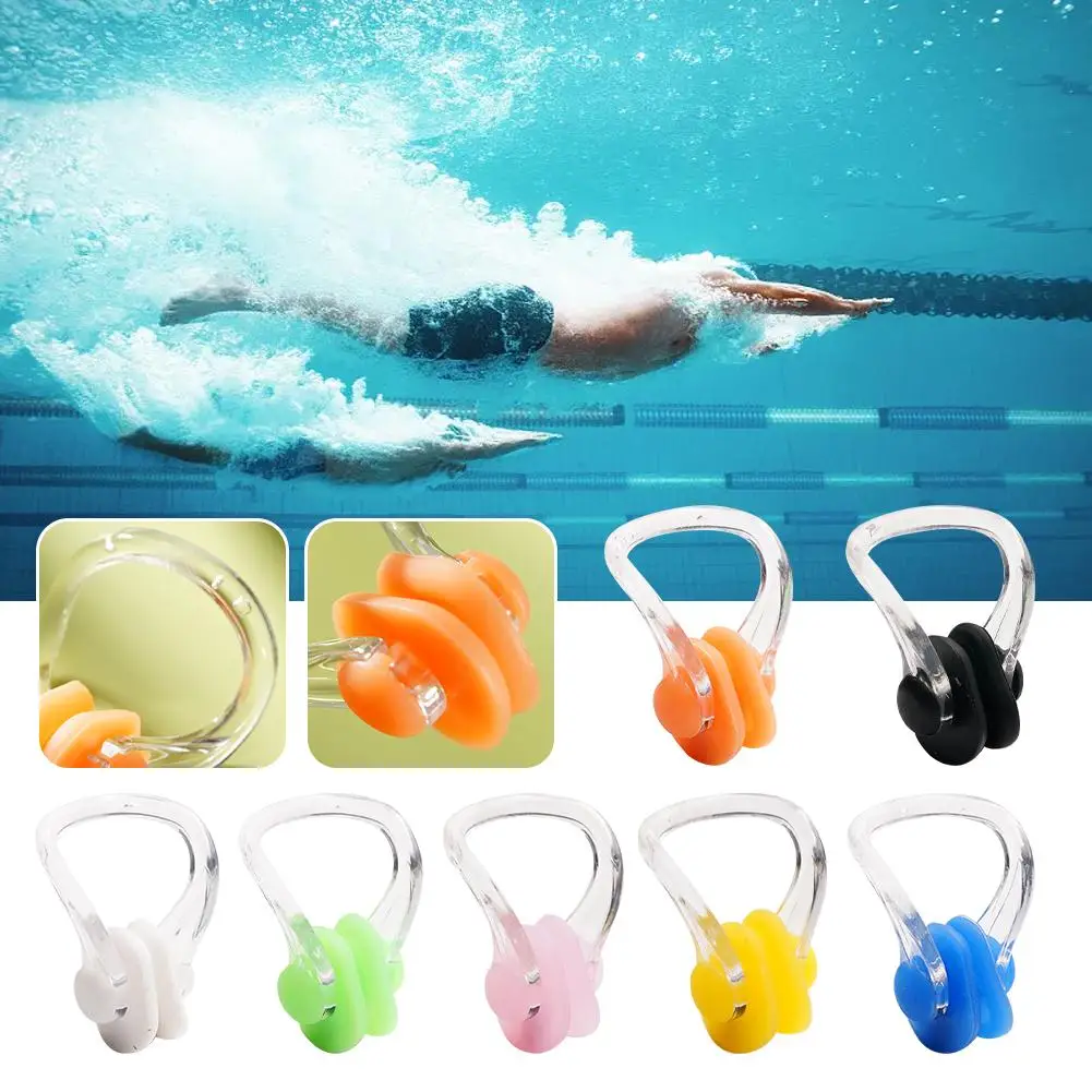 

1Pcs Swimming Nose Clip Earplug Earplugs Suit Swim Earplugs Small Size for Adult Children Waterproof Soft Silicone Nose Cli P0K3