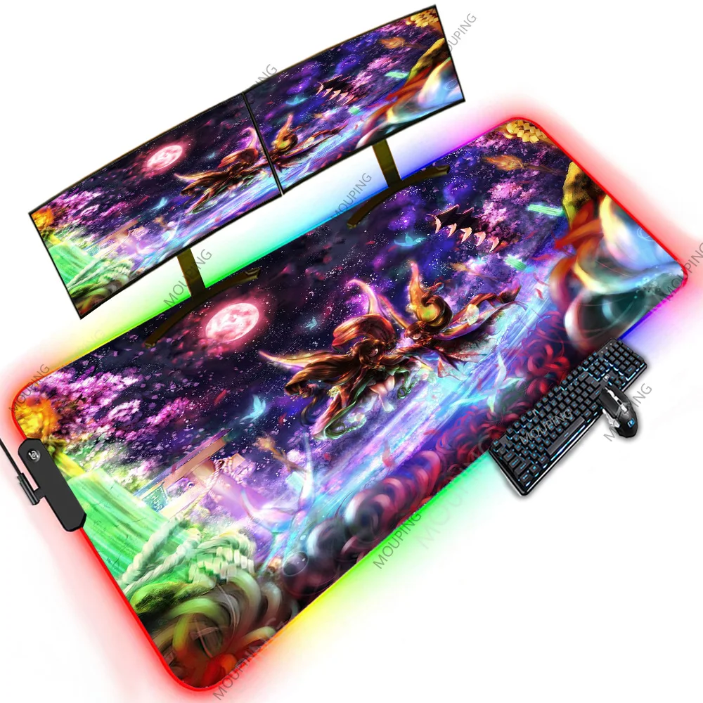 

Version of Anime Oversize Mousepad Office Equipment for Table Gaming Products Large Computer Xxxxl Desktop Protector Led Mats