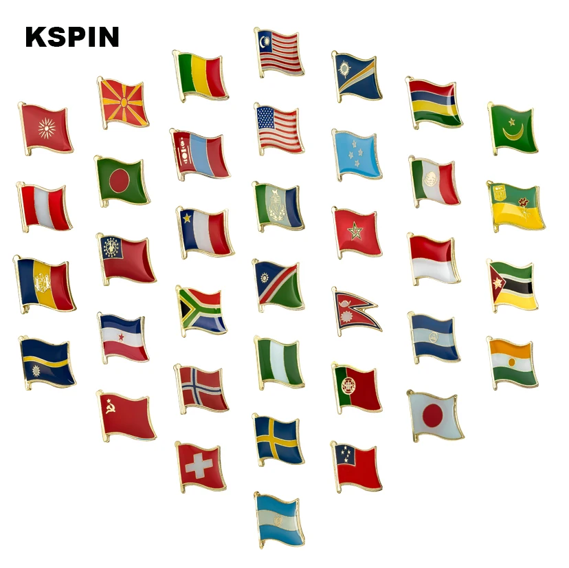 

Flag Badge Brooch Natinal Lapel Pins Flag Lapel Pins Country Flag Badge
