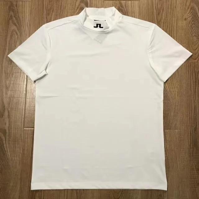 Men's Short-sleeved T-shirt Golf Clothing Summer Fast Drying Breathable Turtleneck Shirt Sports Leisure Training Jersey