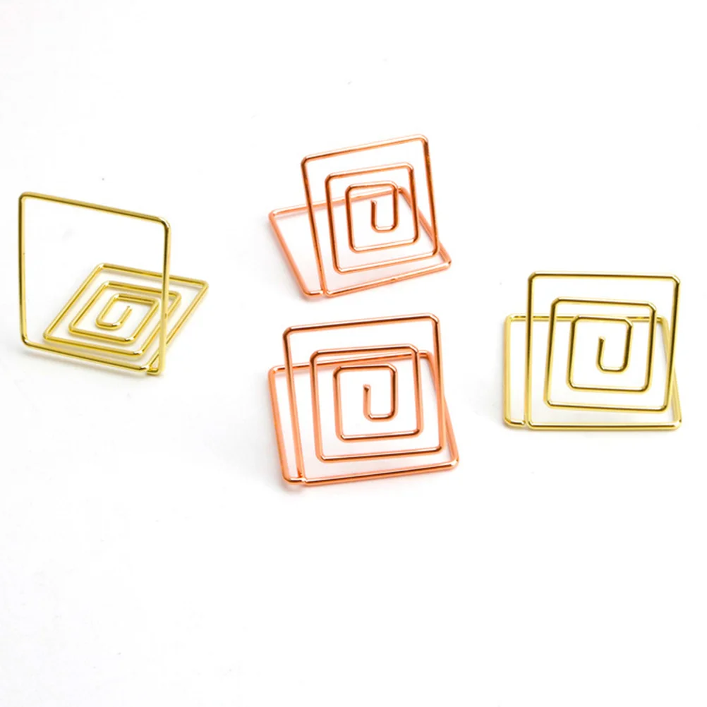 10 шт. квадратный держатель для фотографий металлические держатели бумаги зажимы