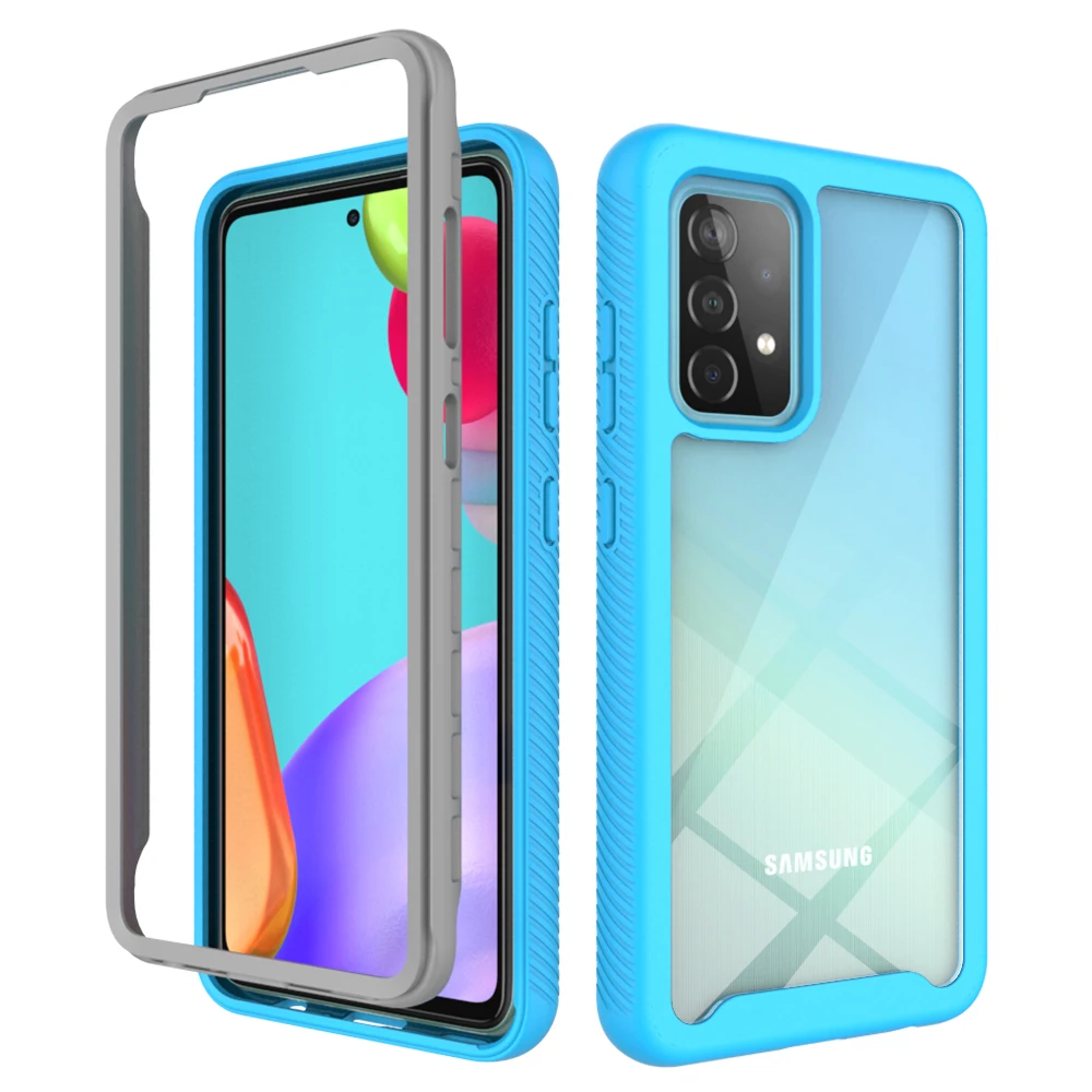 

Case For Samsung A52 5G Heavy Duty Shockproof Bumper Back Clear TPU Cover Phone Case for A72 A42 A22 A20 A50 A32 4G Note 10 Plus