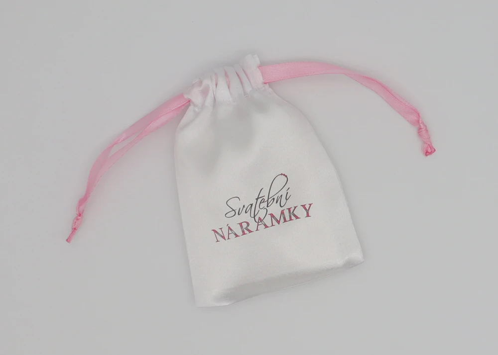 Satin Jewelry Mini Small Gift Bags 5x7cm Drawstring Packaging Pouch Wedding Favors for Guests Candy Goodie Bag Custom Logo 50Pcs