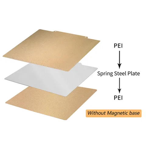 Магнитный порошковый лист PEI 235/250/310/350/220 мм двухсторонний пружинный стальной лист текстурированный для Ender 3 CR10 P1P SW-X1