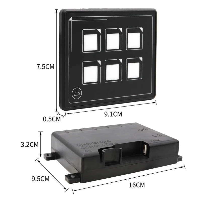 Панель переключателя на 6 клавиш ВКЛ-ВЫКЛ освещение панель автомобиля управление