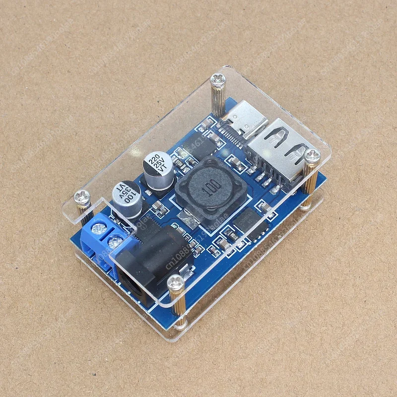 Понижающий зарядный модуль PD3.0 USB + C двухпортовый 9V12V24V для Apple Qualcomm QC Huawei OPPO Fast Charge