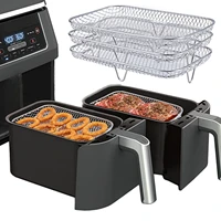 3pcs air fryer accessories for ninja dz201foodi dehydration rack steaming vegetables and rice racks for kitchen tools