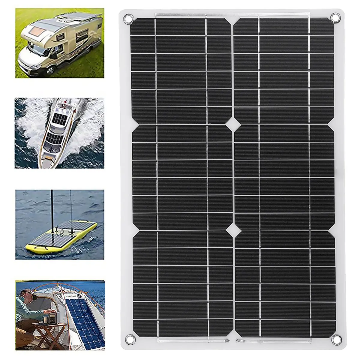 

18V 20W Solar Panel 4000W Inverter Battery Charge 12V/24V Power Generation System Controller Kit Complete