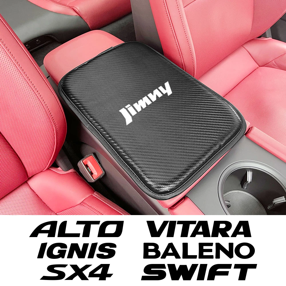 Кожаный Автомобильный подлокотник наволочка подушка для Suzuki Jimny Swift Ignis Grand Vitara Alto