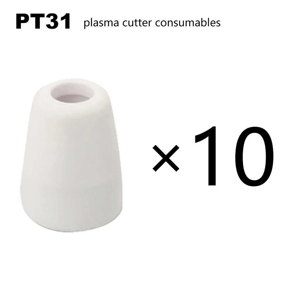 

LG-40 Air Plasma Cutting Cutter 10PCS PT-31 Torch welding Consumables Shield Cup welding accessories Electrode Nozzle
