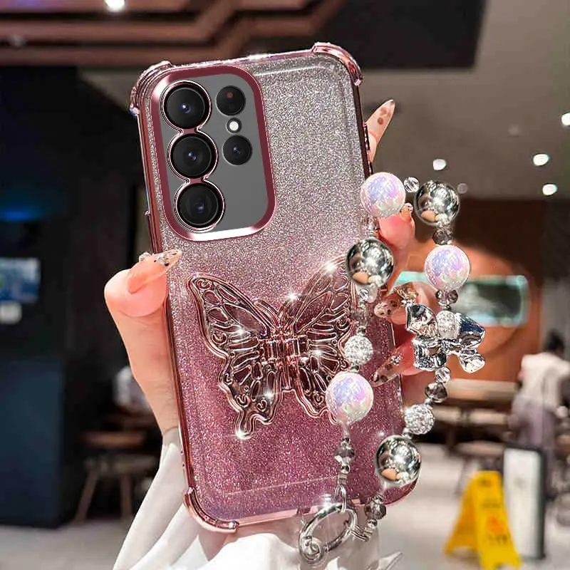 S 25 24 23 ультра чехол противоударный на шнурке для Samsung galaxy S25 S24 Ultra A36 A15 A55 роскошные