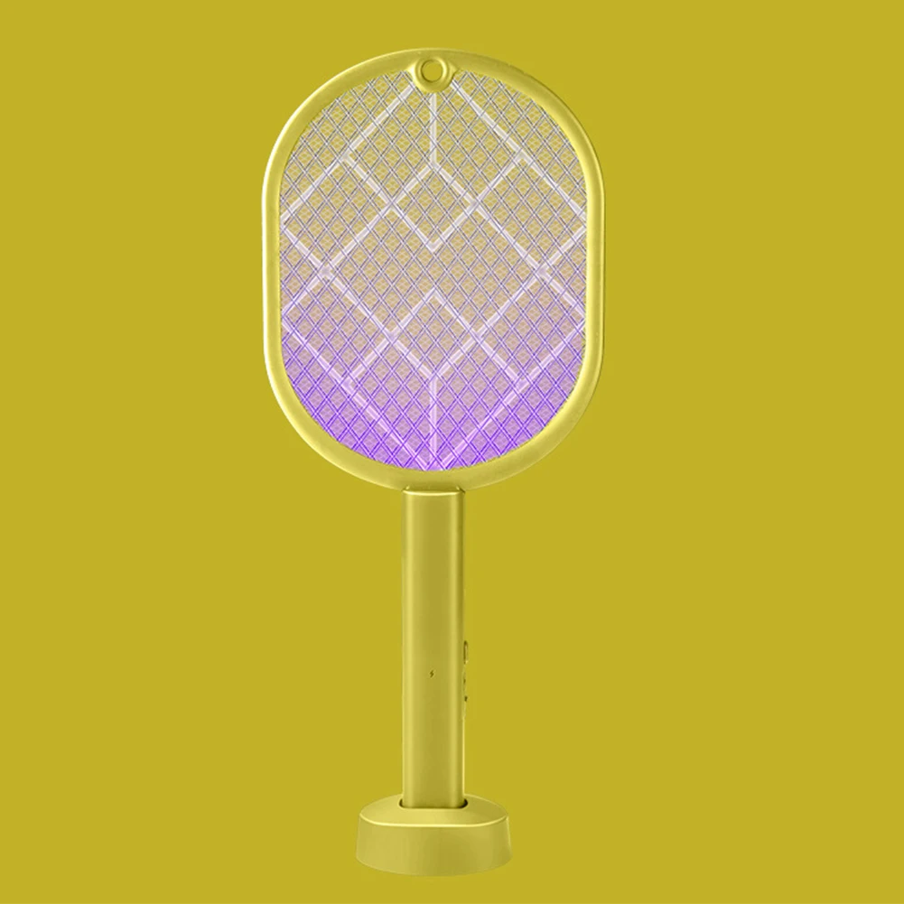 

3000V USB Rechargeable Trap Lamp Detachable Base 2 In1 Mosquito Swatter Home Garden Fly Killer Electric Powerful Intelligent