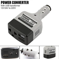 universal car inverter 12v24v to 220v charging power adapter with usb output overload protection phone charging adapter for car