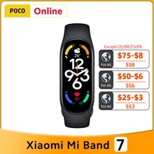 Original Xiaomi Mi Band 7 1.62" AMOLED Screen 120 Workout Modes SpO2 Blood Oxygen Bluetooth Sport Smart Bracelets VS Band 8