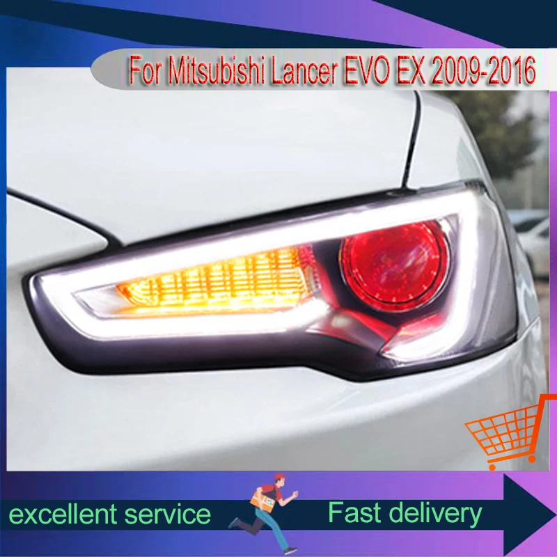 Стайлинг автомобиля для Mitsubishi Lancer EVO EX модифицированная светодиодная фара в