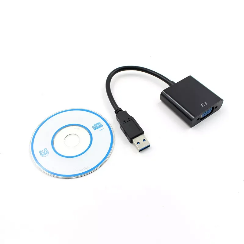 

3.0 To VGA Multi-Display Adapter Connector Cable External Video Graphic Card For Win 7/8/10 Laptop DVD Player Tablets