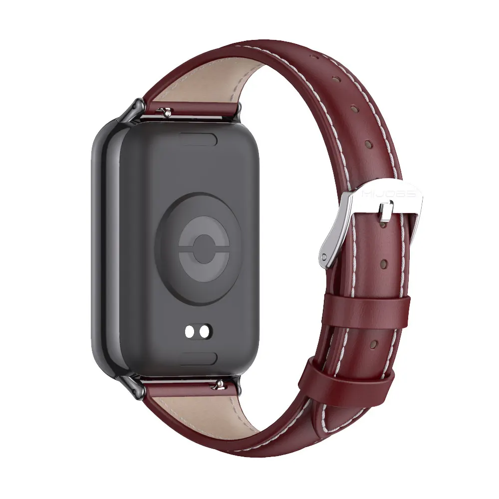 Кожаный ремешок Mi Band 8 Pro для Xiaomi Smart браслет Global Version Miband женский и мужской ремень