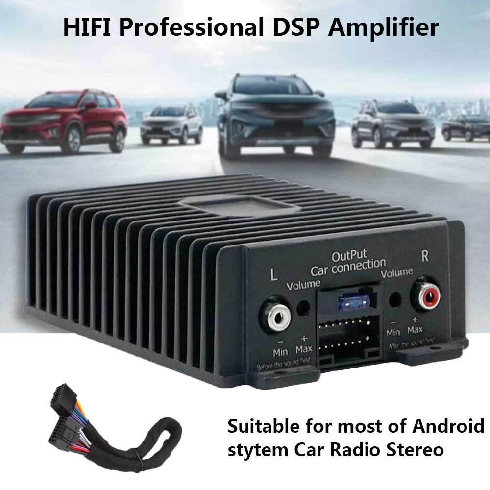 HIFI профессиональный усилитель DSP RY-125AB аудио стерео 4*80 Вт высокая точность