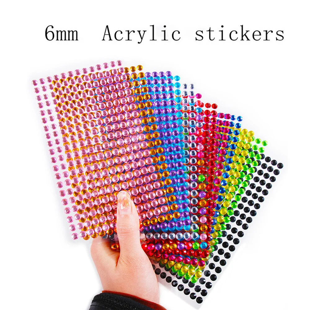 Face Decorations Rhinestone Stickers for Music Festival Halloween Party Mobile Crystal Sticker Children Toy DIY Diamond Stickers images - 6