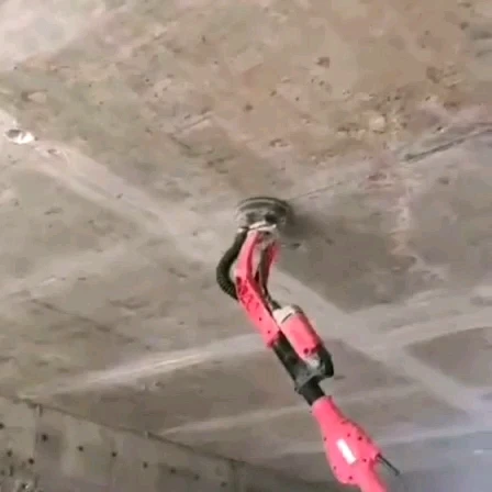 

Concrete polishing The old wall renovation polisher