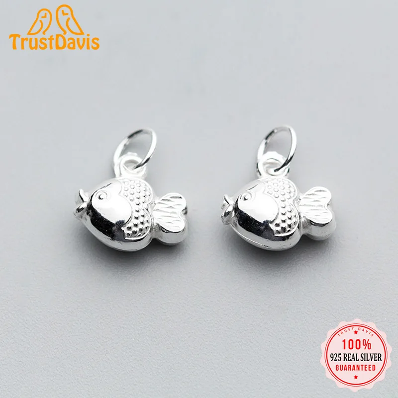 

TrustDavis Настоящее серебро 925 пробы 2022 милое женское ожерелье ручной работы аксессуары для браслетов ювелирные изделия HY954