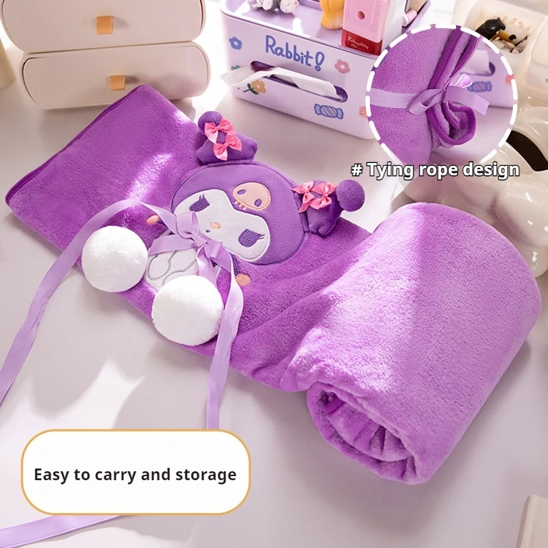 Одеяло Saniro My Melody Kuromi теплое одеяло для детей детское Hello Kitty с рисунком аниме Pochacco