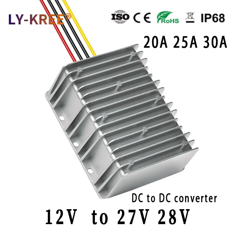 LY-KREE 12V to 27V Boost module 28V высокомощный преобразователь 25A 30A трансформатор 500W 800W