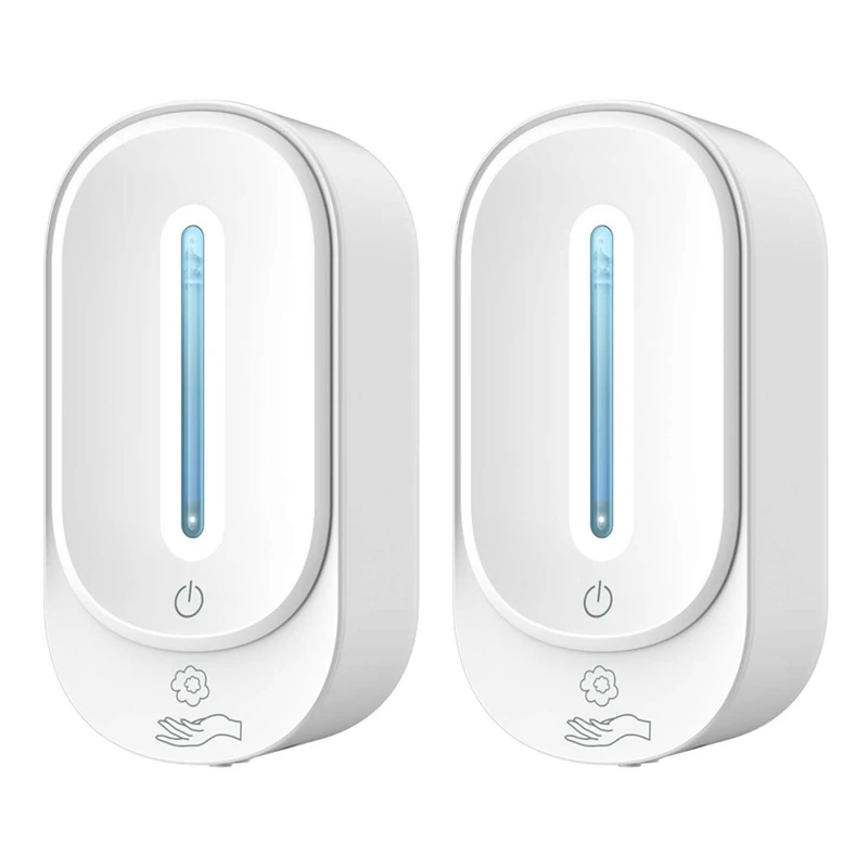 

2X Automatic Touchless Hand Dispenser Wall Mounted, Simple Human Touchless Soap Dispenser for 350Ml Gel/Liquid
