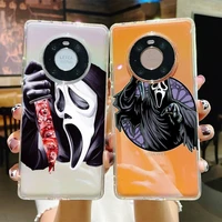 ghostface scream phone case for samsung s20 ultra s30 for redmi 8 for xiaomi note10 for huawei y6 y5 cover