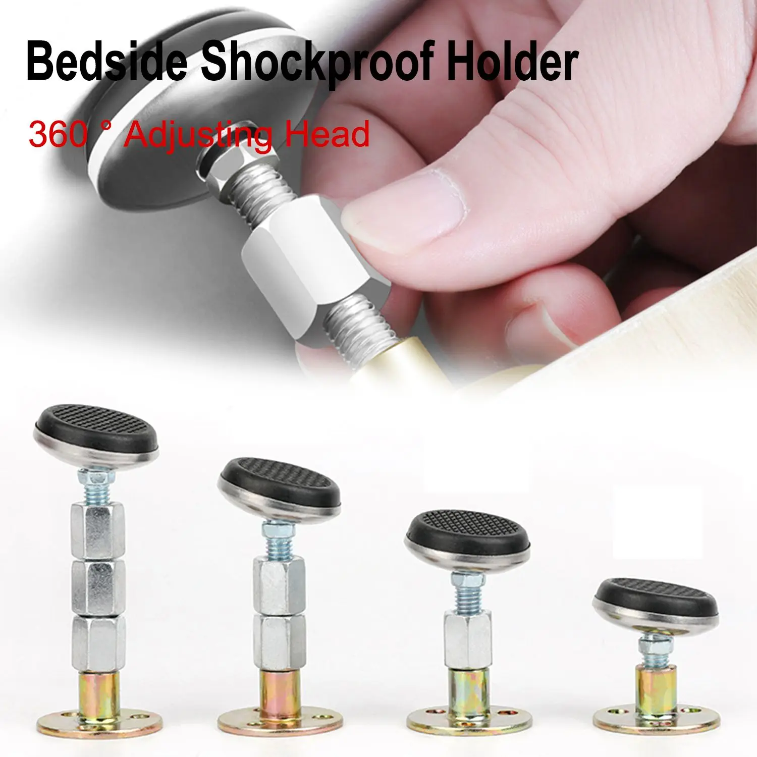 

1pcs Self-adhesive Adjustable Thread Bed Frame Anti-Shake Tool Fixed Bed Anti-squeaking Telescopic Support Hardware Fasteners