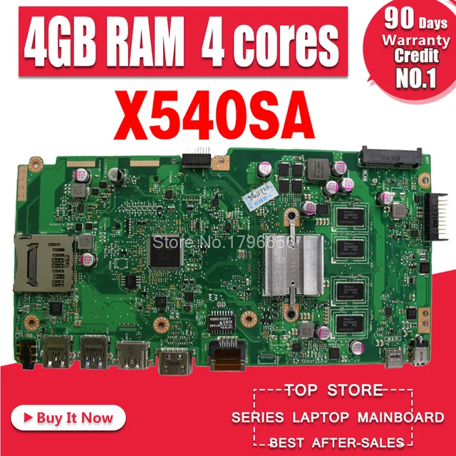 

Материнская плата X540SA для ноутбука Asus VivoBook X540S X540SA F540S X540S, оригинальная материнская плата 100%, протестированная 4-ядерный процессор, 4 Гб памят...