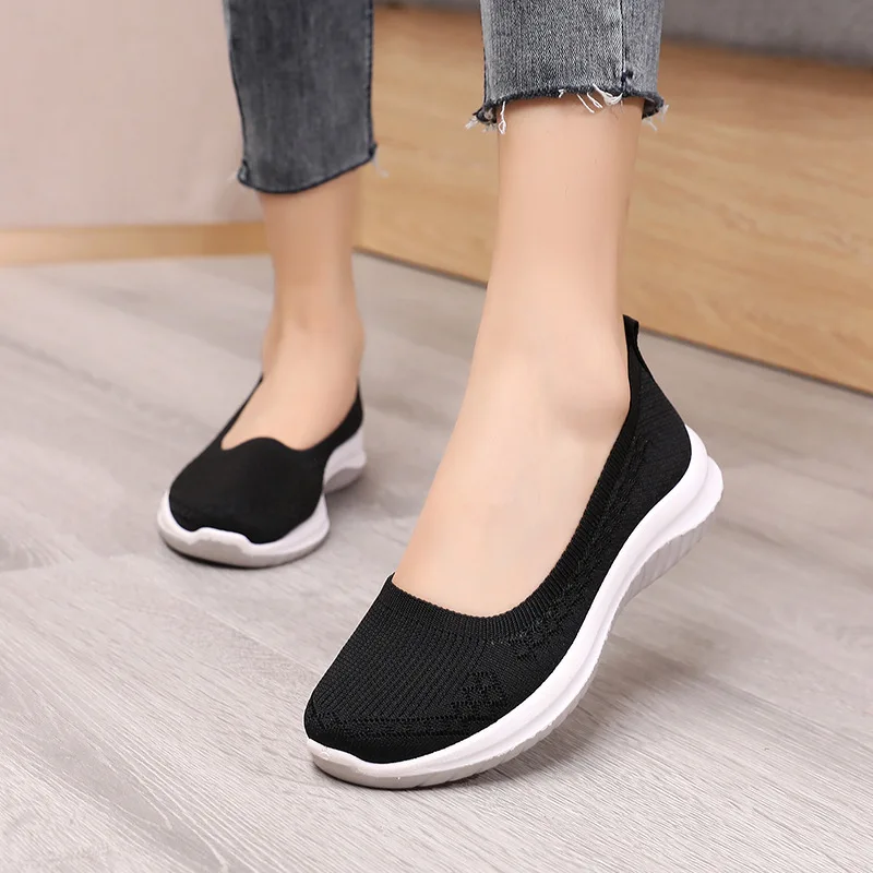 

Women Shoes Women Flats Shoes Breathe Soft Color Slip On Flat Shoes Ballet Flats Comfortable Ladies Shoe Mesh Zapatos Mujer