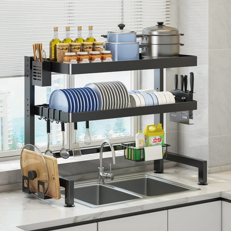 

2023 Year New Aoliviya Official New Kitchen Sink Storage Shelf Countertop Multi-Functional Dish Storage Rack Scullery Sink Dish