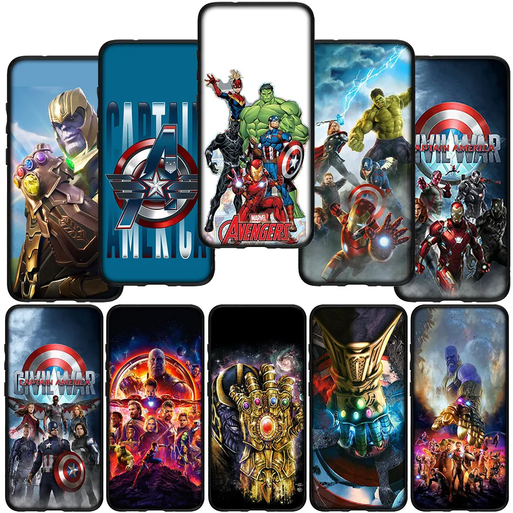 Marvel Avengers Endgame Superhero Thanos Cover for Xiaomi Redmi Note 11 10 9 8 Pro 9S 10S 11S 9A 9C NFC 9T 10A 10C 8A Case