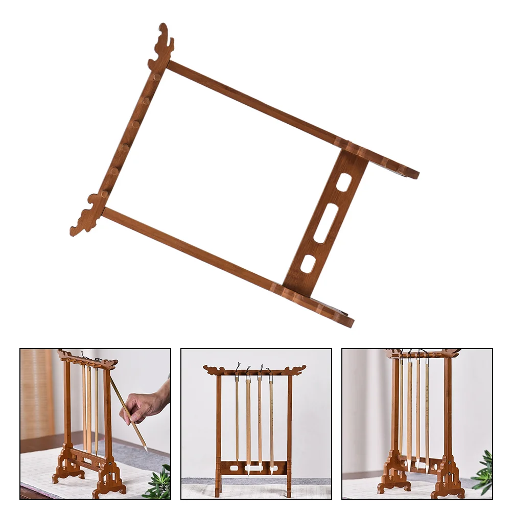 

1pc Detachable Brush Pen Rack Practical Ink Brush Hanging Rack Desktop Decor
