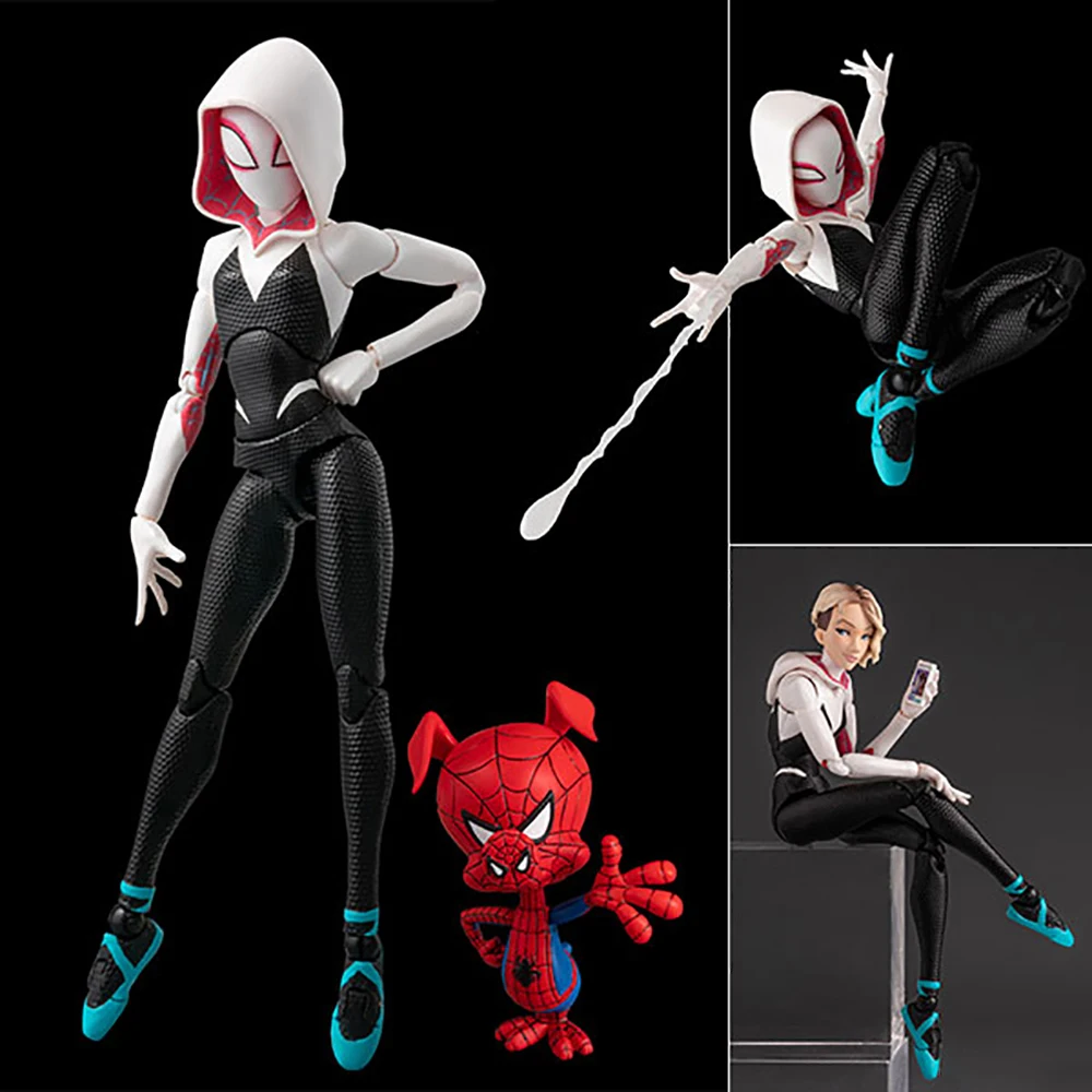 

Sentinel Spider-Man: Into the Spider-Verse SV Action Spider-Gwen Spider-Ham Action Figure Marvel Anime Model Toys