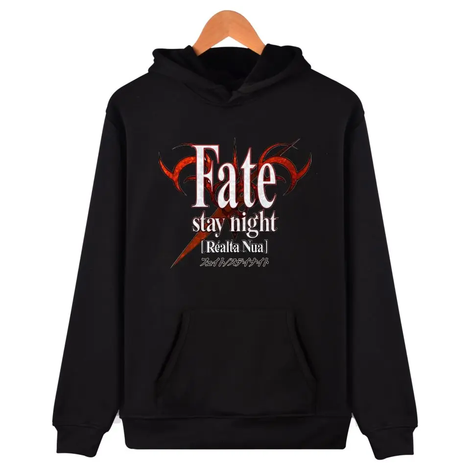 

Популярные толстовки большого размера Fate Stay Night, свитшоты с 3d принтом Hot Cake Moletom, аниме шапочка для мальчиков и девочек Street, универсальные
