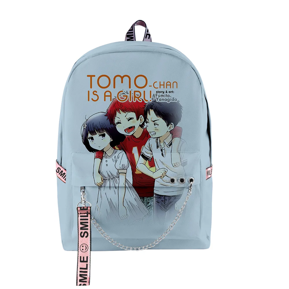 Молодежные школьные сумки в стиле хип-хоп унисекс Tomo-chan Is a Girl дорожные аниме
