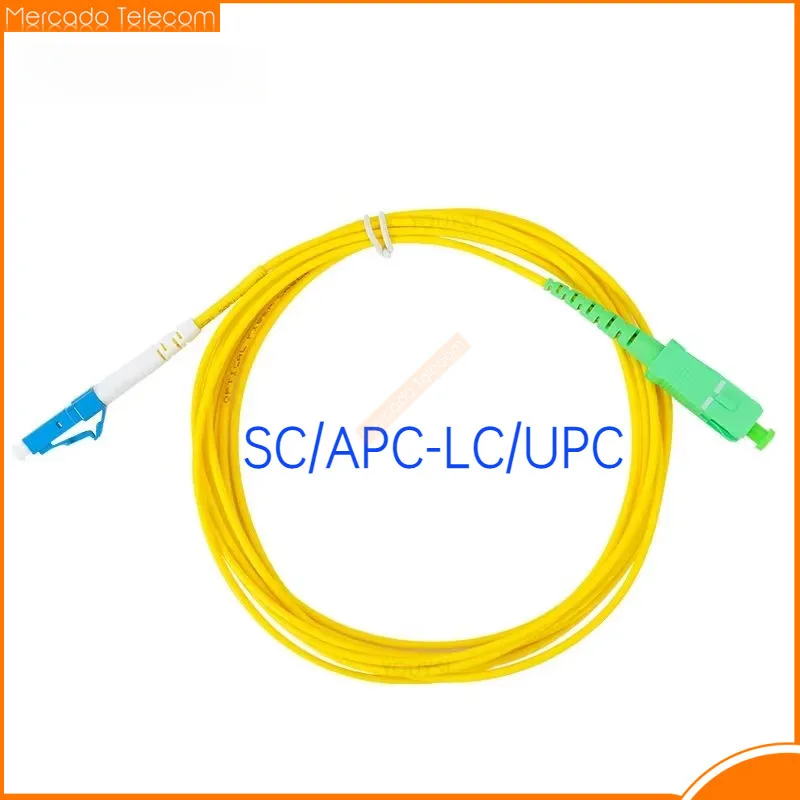Фото 10 шт. SC/APC-LC/UPC оптоволоконный патч-корд одномодовый 9/125 G652D LSZH 1m2m3m оптоволоконный соединительный кабель 2,0 мм или 3,0 мм FTTH №1