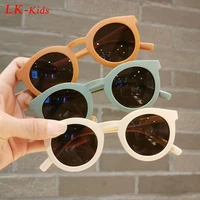 round kids personality classic outdoor sun protection sunglasses boys girls colors protect eyes baby uv400 sunglasses children