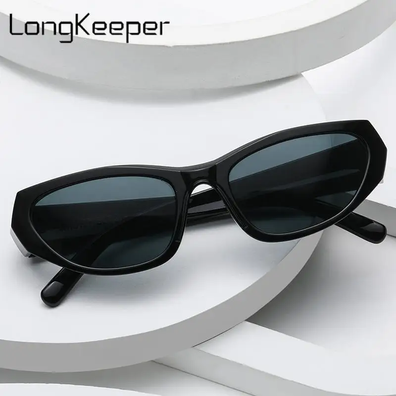 

New Y2K Sports Punk Sunglasses Women Designer Cateye Retro Sun Glasses Female Fashion Eyewear Uv400 Shades Goggle Longkeeper